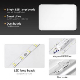 96W LED Ceiling Lamp Living Room Bathroom Lamp Kitchen lamp With Remote Control