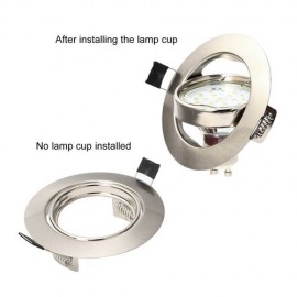 4x Adjustable Recessed Ceiling Light Fitting Downlight GU10 Sand Nickel