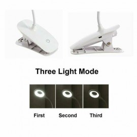 Flexible USB Clamp Clip On LED Light Craft/Reading Desk Bedside Table Lamp