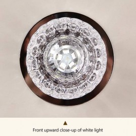 5Pcs Smple Crystal Led Aisle Light 5W Cold White Light