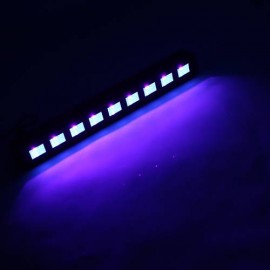 AC90V-240V 27W 9 LEDs Purple Light Wedding Stage Lamp Black
